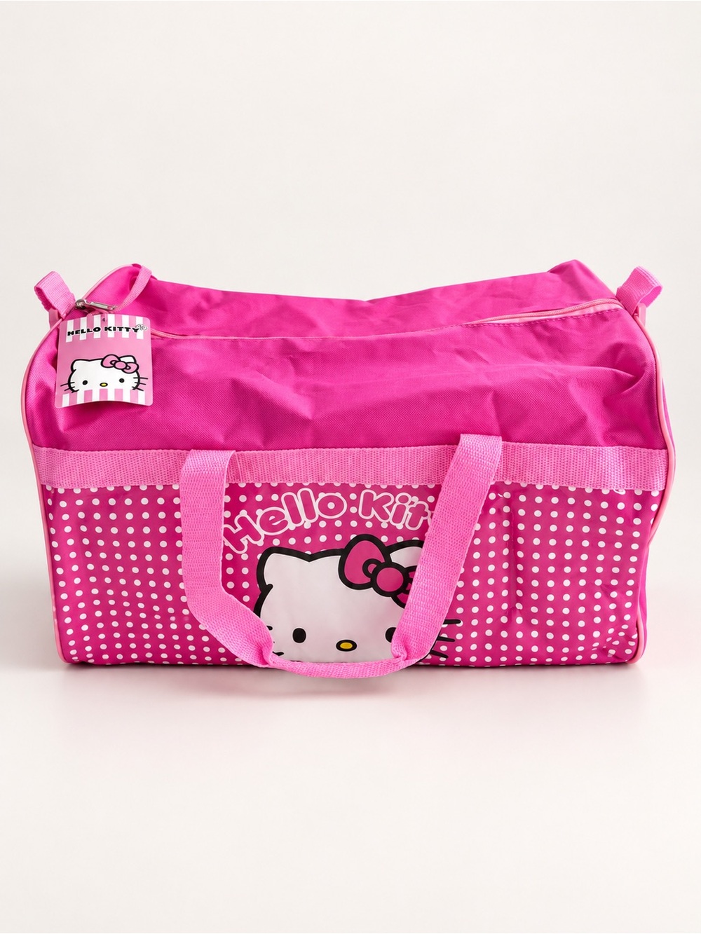 Hello Kitty Hot Pink Kids Polka Dot Duffel Bag